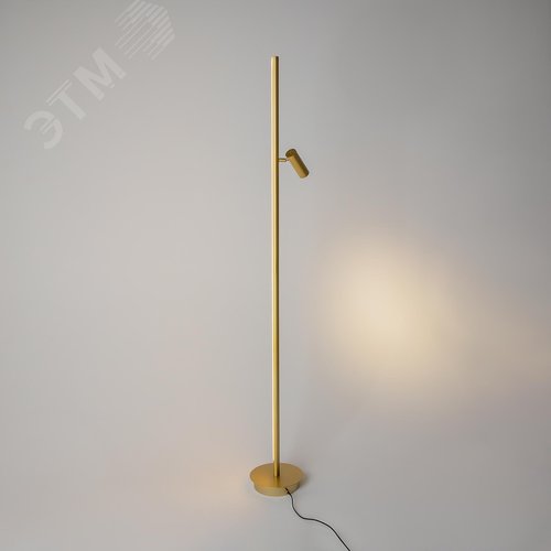 Светильник напольный (торшер) Thin LED 14W Латунь - фото 7