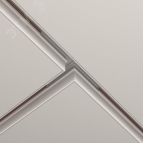 Коннектор Т-образный Exility встраиваемый под ГКЛ 12,5мм белый - фото 5