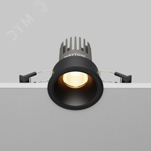 Светильник встраиваемый Dip DL115-10W-3K-B Черный - фото 6