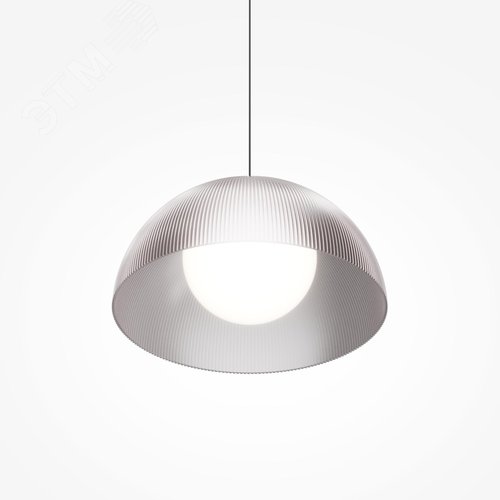 Светильник подвесной Batten 3000К 20Вт, LED черный, абажур серый - фото 3