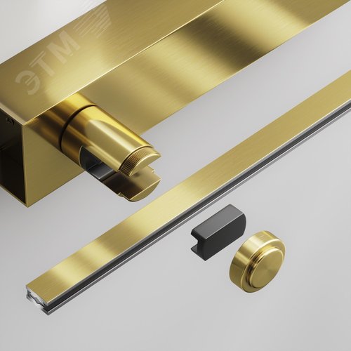 Основание настенное Wall для блока питания с вводом питания Flarity латунь - фото 4