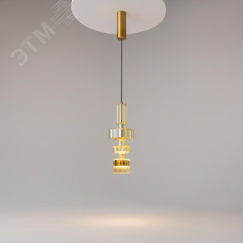 Светильник подвесной Level LED 12W Латунь - фото 4