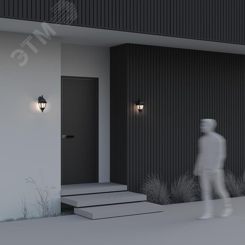 Светильник настенный (бра) Outdoor Abbey Road IP 44 E27х1х60W Черный - фото 5
