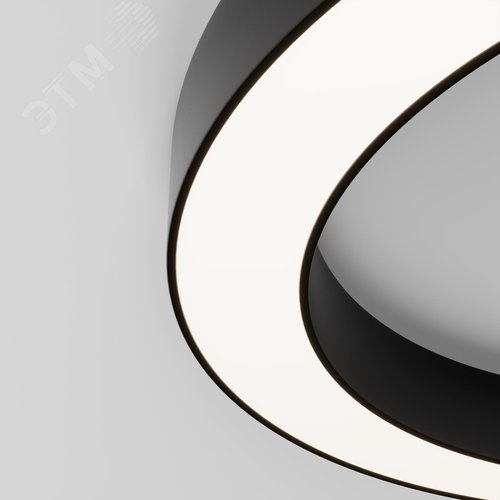 Светильник потолочный Lua LED 45W Черный - фото 2