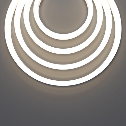 Неон гибкий 17x12 24В 10Вт/м 4000K IP67 5м 432002 - фото 4