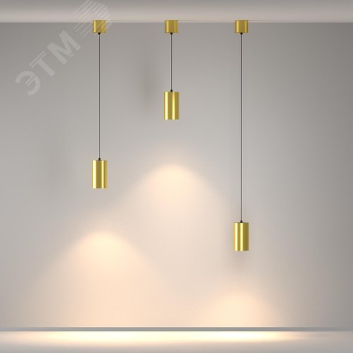 Светильник подвесной Vol LED 20W Латунь - фото 5