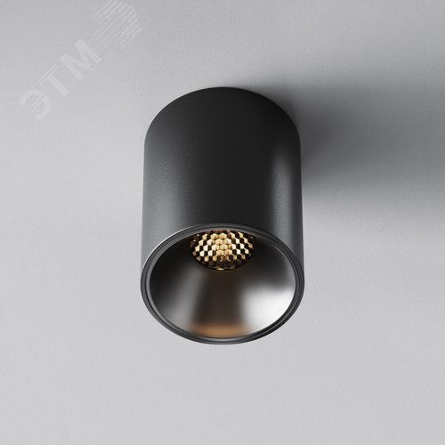 Светильник потолочный Alfa LED LED 8W Черный - фото 4
