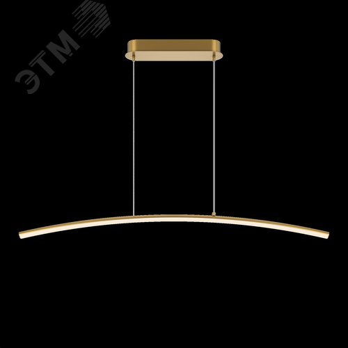 Светильник подвесной Curve LED 15W Латунь - фото 7