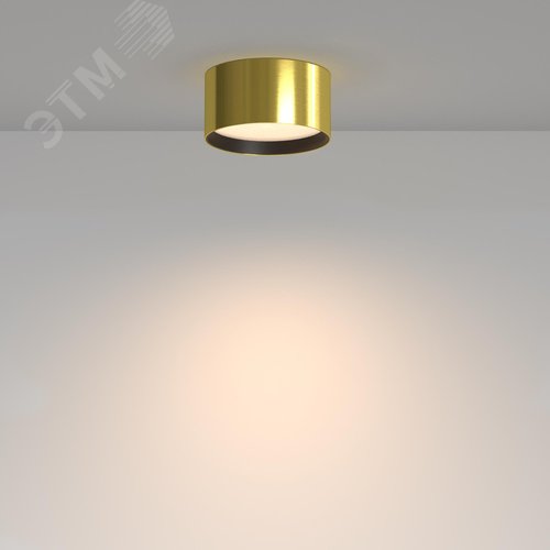 Светильник потолочный Glare LED 12W Латунь - фото 3