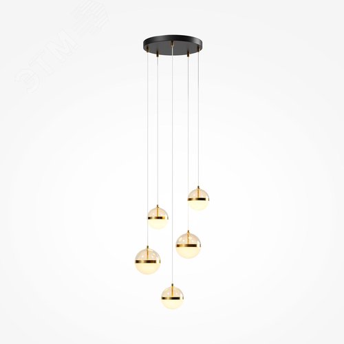 Светильник подвесной Area LED 58W Черный и Латунь - фото 6