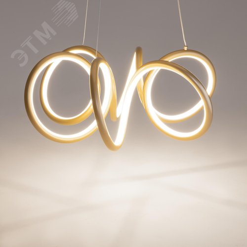 Светильник подвесной Curve LED 52W Латунь - фото 7