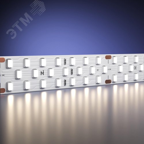 Лента светодиодная 24В 2835 27Вт/м 4000К 5м IP 20 - фото 3