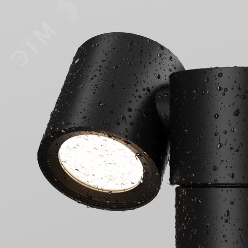 Светильник ландшафтный Outdoor Wall Street IP 54 GU10х1х50W Черный - фото 4