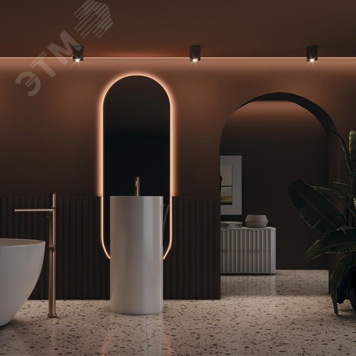 Светильник потолочный Slim GU10х1 Черный - фото 3