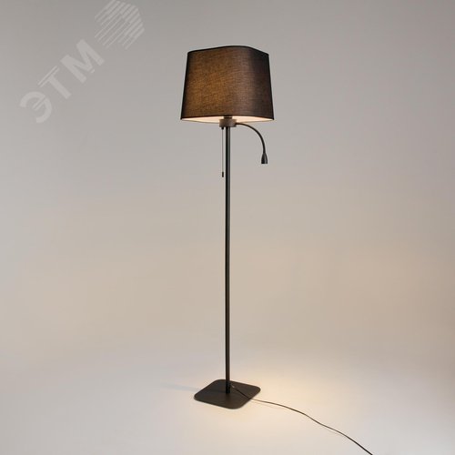 Светильник напольный (торшер) Farel E27х1х60W Черный - фото 7