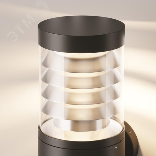 Светильник настенный (бра) Outdoor Spir IP 54 LED 12W 3000 K Графит - фото 4