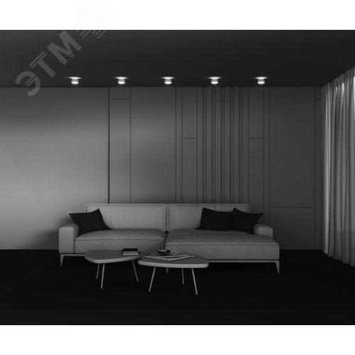 Светильник потолочный Space GX53х1 Белый - фото 6