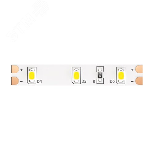 Лента светодиодная 12В 2835 4,8Вт/м 6000K 5м IP20 - фото 1