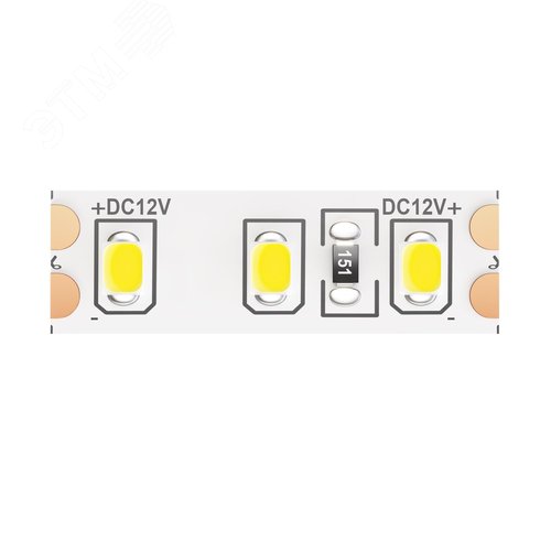 Лента светодиодная 12В 2835 9,6Вт/м 6000K 5м IP65 - фото 1