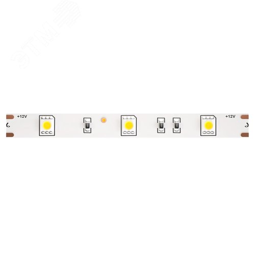 Лента светодиодная 12В 5050 7,2Вт/м 6000K 5м IP65 - фото 1