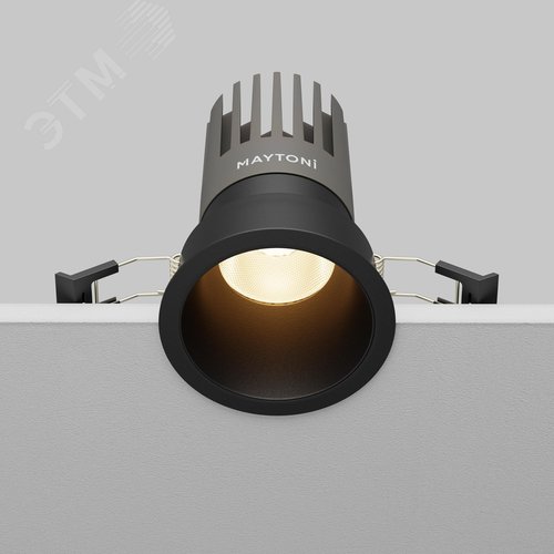 Светильник встраиваемый Dip DL118-15W-3K-B Черный - фото 6