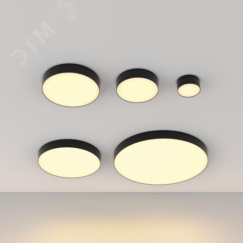 Светильник потолочный Zon LED 12W Черный - фото 5