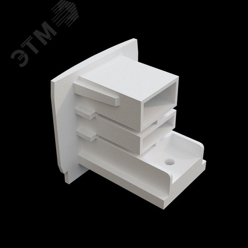 Заглушка торцевая Trinity белый 1шт - фото 6