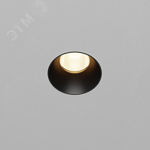 Светильник встраиваемый Dip DL119-10W-3K-TRS-B Черный - фото 5