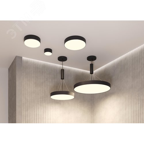 Светильник потолочный Zon LED 24W Черный - фото 2