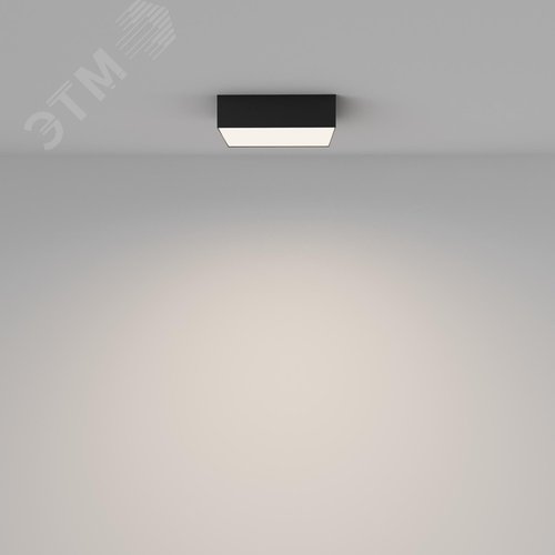 Светильник потолочный накладной LED Zon 4000K 24W 120 град черный квадрат - фото 6