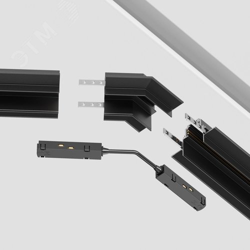 Угол-соединитель 135 град Gravity встраиваемый черный - фото 4