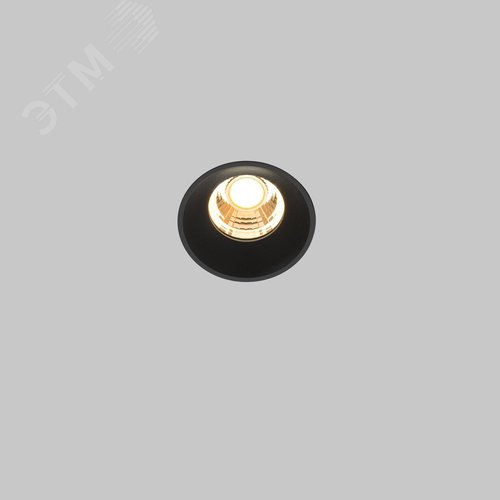 Светильник встраиваемый Round DL058-7W2.7K-TRS-B Черный - фото 3