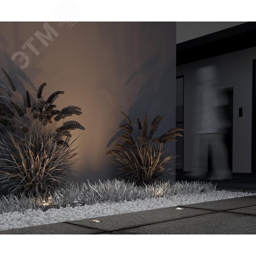 Светильник встраиваемый Outdoor Flash IP 67 LED 1W 3000 K Серебро - фото 6