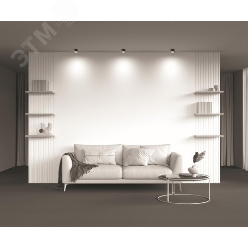 Светильник потолочный Hoop GX53х1 Черный - фото 3