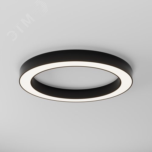 Светильник потолочный Lua LED 45W Черный - фото 3