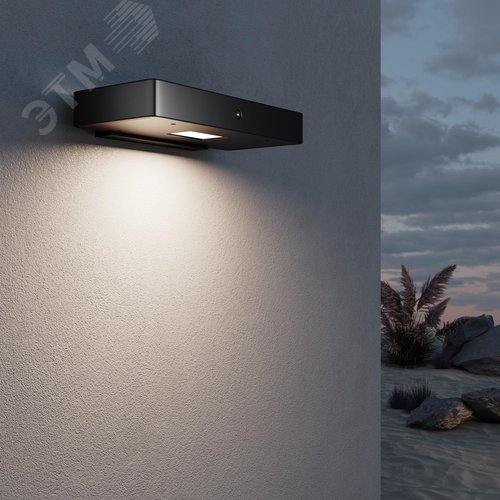 Светильник настенный (бра) Outdoor Pir IP 54 LED 2W 3000 K Графит - фото 7