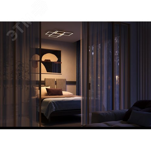 Светильник потолочный Rida LED 78W Золото - фото 3