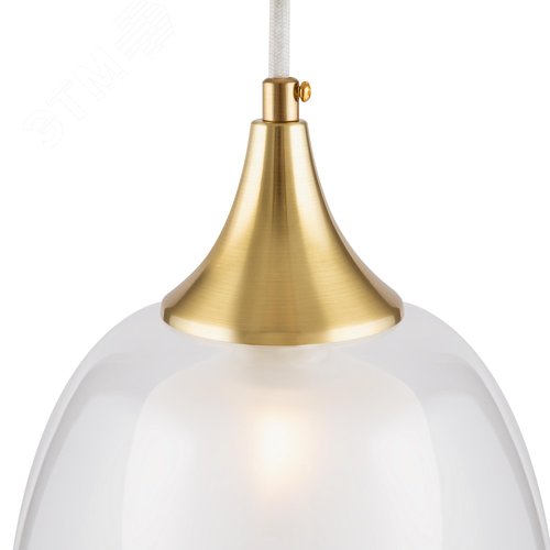Светильник подвесной Aura E14х1х60W Латунь - фото 2