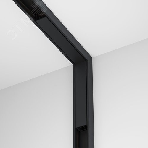 Коннектор питания угловой внутренний Basity черный - фото 3