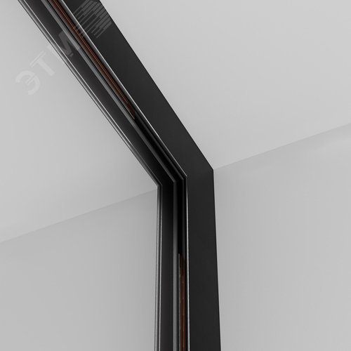 Коннектор внутренний Exility накладной черный - фото 3