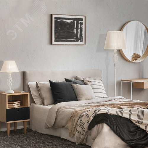 Светильник напольный (торшер) Grace E14х1х40W Белый - фото 4