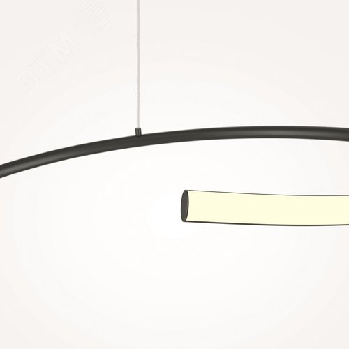 Светильник подвесной Curve LED 31W Черный - фото 4