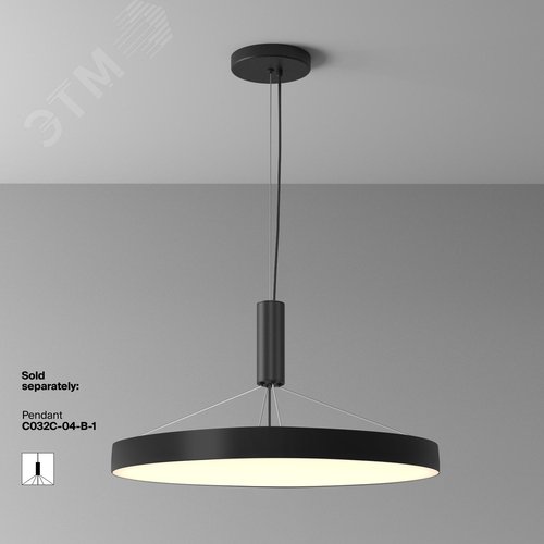 Светильник потолочный Zon LED 90W Черный - фото 5