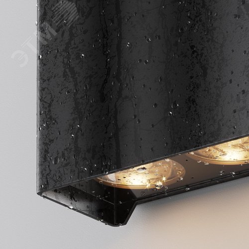 Светильник настенный (бра) Outdoor Shell IP 54 LED 15W 3000 K Черный - фото 5