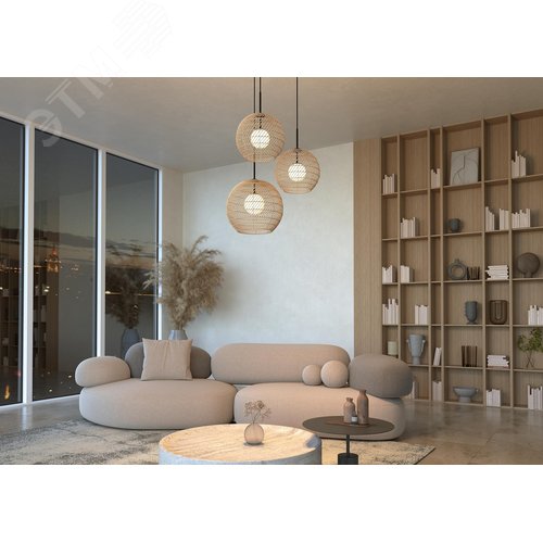 Светильник подвесной Cane G9х1х28W Черный - фото 6