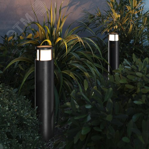 Светильник ландшафтный Outdoor Wolseley Road IP 54 LED 6W 3000 K Черный - фото 4