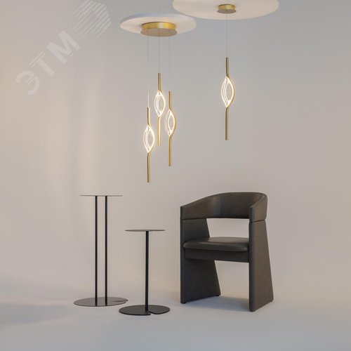 Светильник подвесной Foresight LED 8W Латунь - фото 4