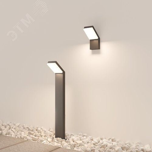 Светильник настенный (бра) Outdoor Paso IP 54 LED 12W 3000 K Черный - фото 4