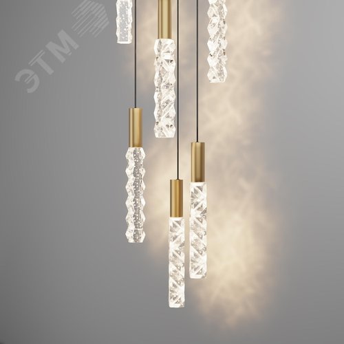 Светильник подвесной Maytoni MOD328PL-L18BS3K Латунь - фото 5