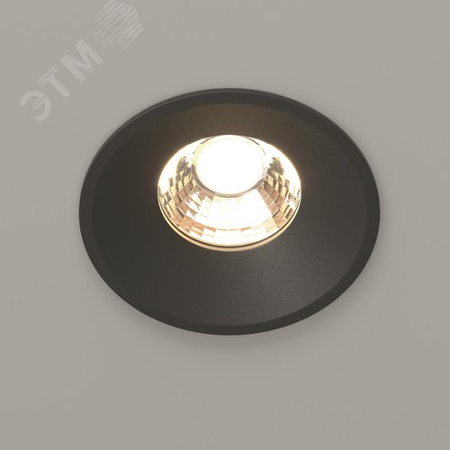Светильник встраиваемый Round DL058-12W3K-B Черный - фото 4